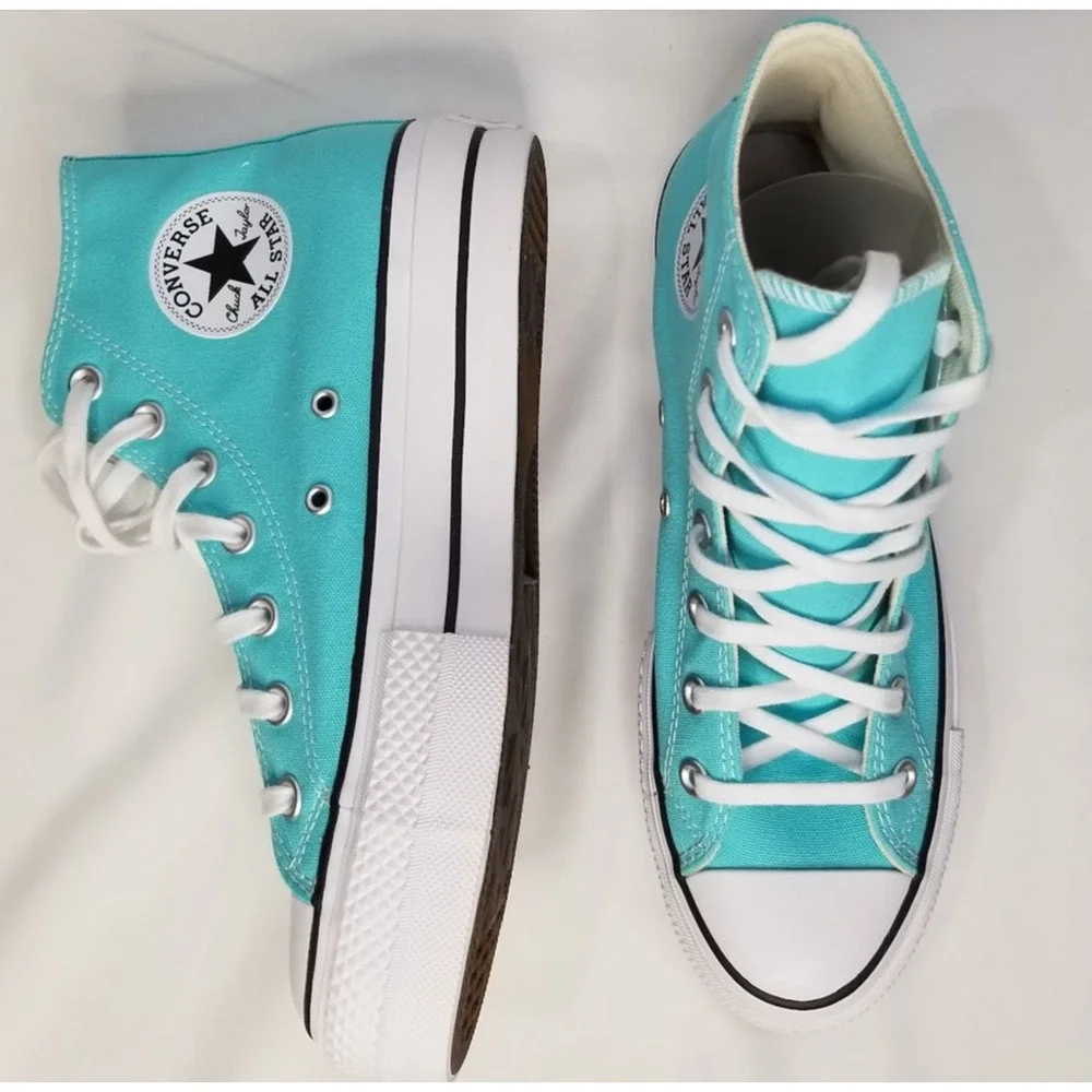 Converse CTAS Lift Hi Tops Brand New Women's Size 7.5 Cyan A07570F NWT - Picture 4 of 6